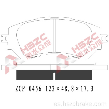 Padera de freno de cerámica FMSI D1950 para Toyota